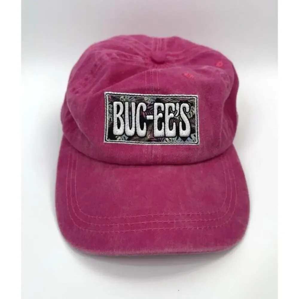 Buc-ee's Logo Pink Womens Adjustable Hat Cap Bucky Buc-ee Beaver Gas‎ Station